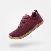 barefoot casual shoes wide toe box flexible breathable zero drop 4mm sole Wish Ⅰ Wine Red adult Saguaro